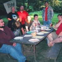 June 27, 2004: Potluck at our first "Summer Soulstice" ritual, 2004